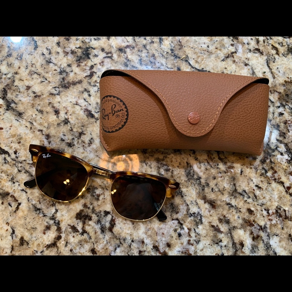 Ray-Ban Brown lens, tortuous shell frame